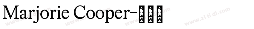 Marjorie Cooper字体转换